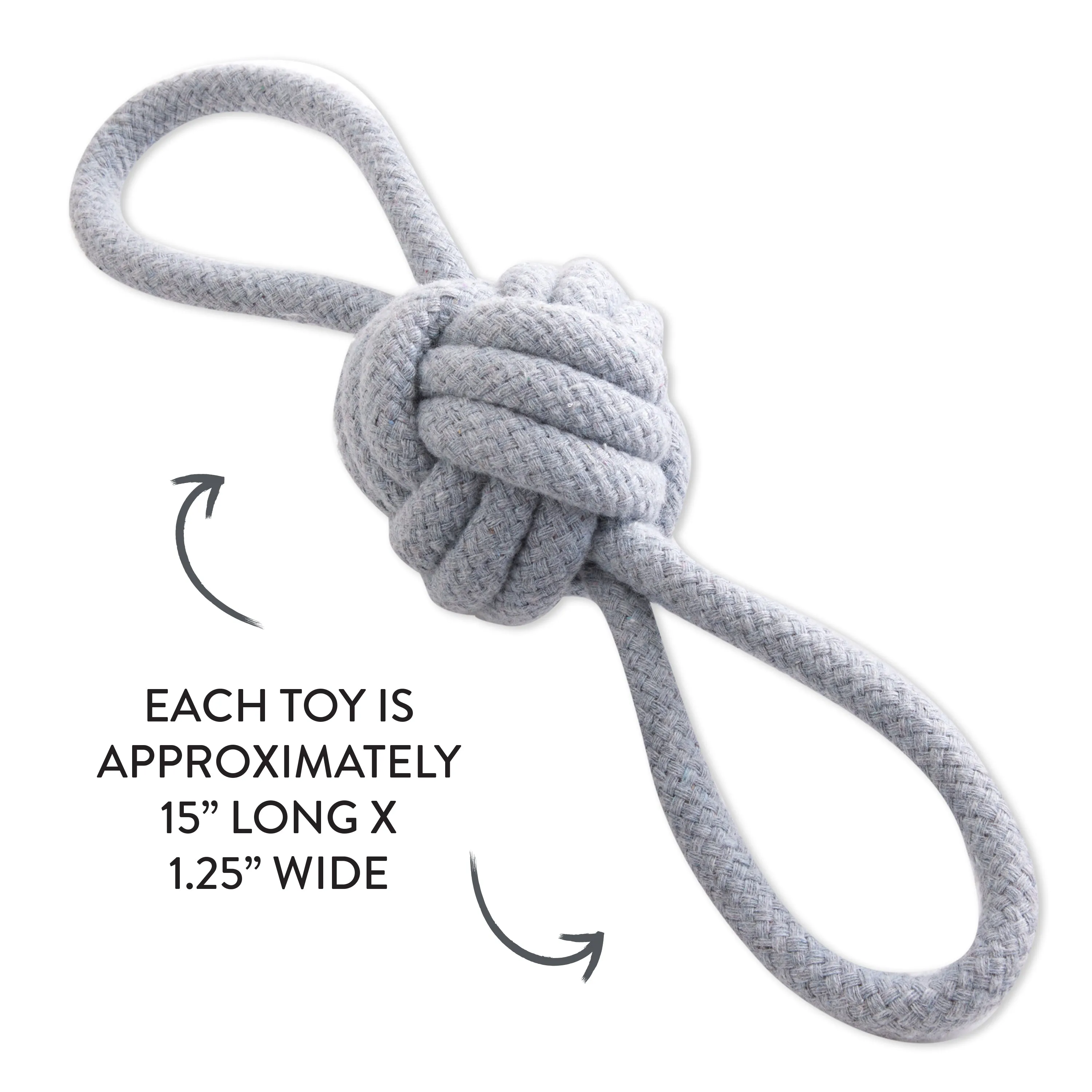 3-Pack Rope Pull Toys