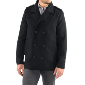 Alpine Swiss Jake Mens Pea Coat Wool Blend Double Breasted Dress Jacket Peacoat