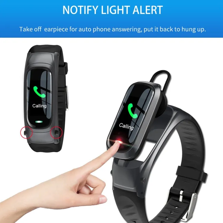 B9 0.96 inch TFT Color Screen AI Voice Smart Bracelet, Support Reject Call / Sleep Monitoring / Heart Rate Monitoring(Gold)