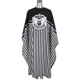 Barber Cape The Barber Skull B&W stripe