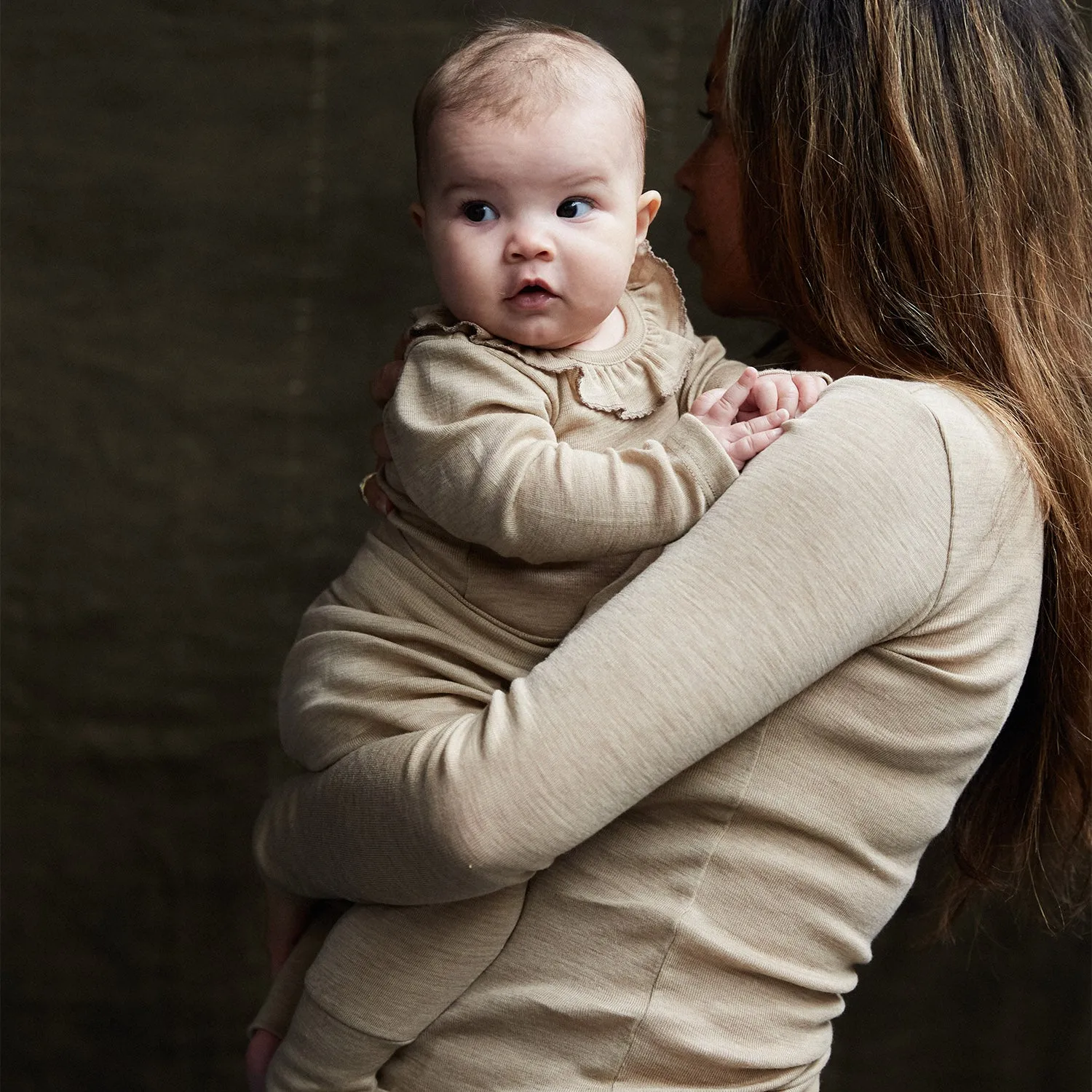 Batis Baby Pants - Merino Wool & Silk - Sandstorm