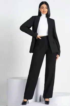 Black Longline Blazer