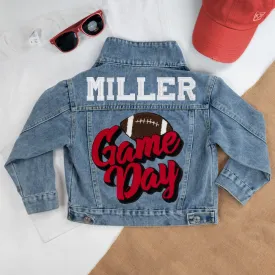 (Blue Denim) Customized Game Day Jean Jacket