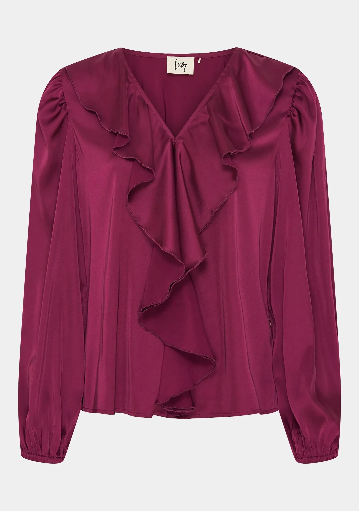 Bordeaux frill top