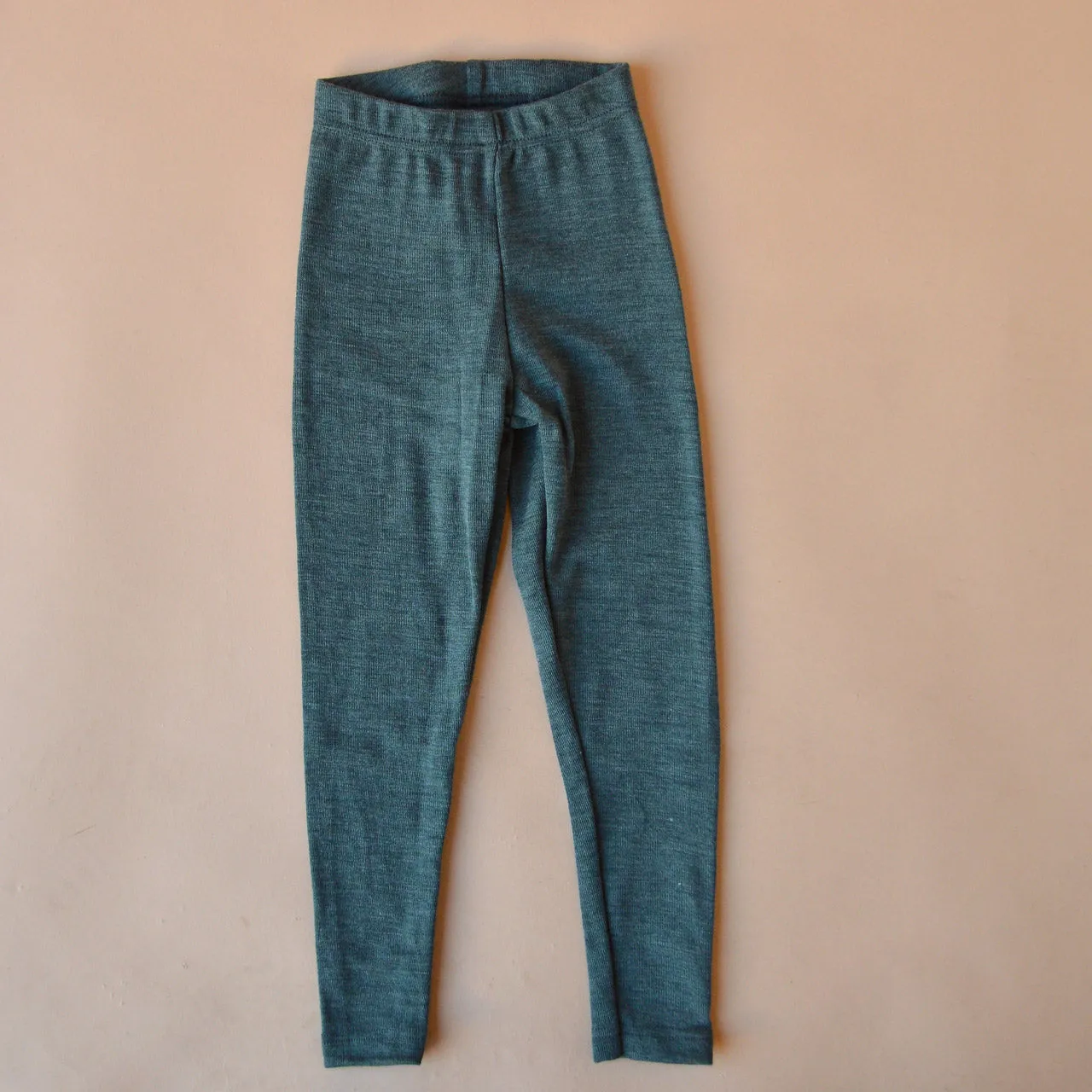 Child's Leggings 100% Organic Merino - Silver Spruce (3-8yrs)  *Limited Edition