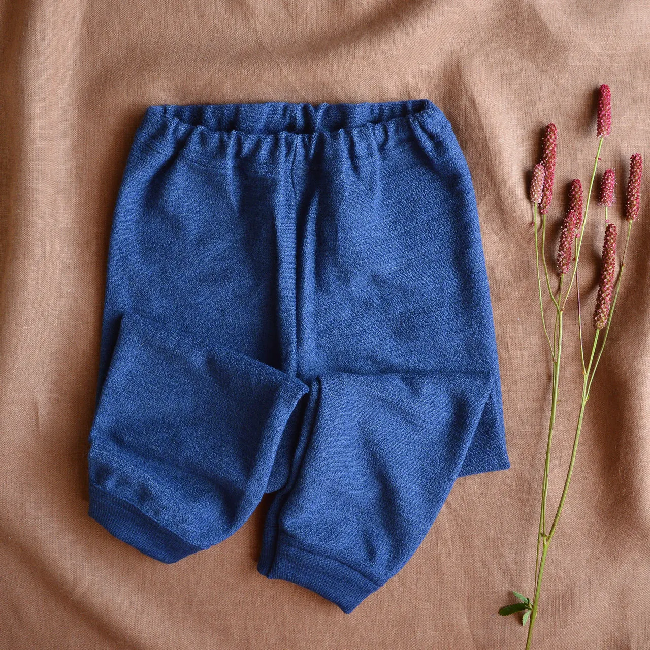 Child's PJ SET - 100% Organic Merino Terry - Blue (1-12y)