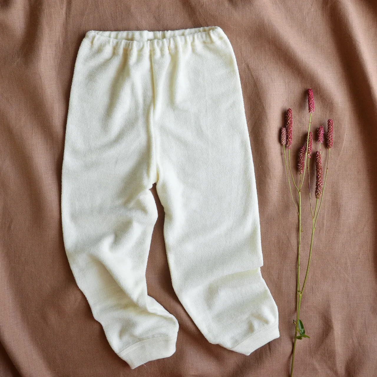 Child's PJ SET - 100% Organic Merino Terry - Natural (1-12y)