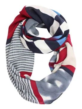 City Chic Mixed Print Infinity Loop Scarf