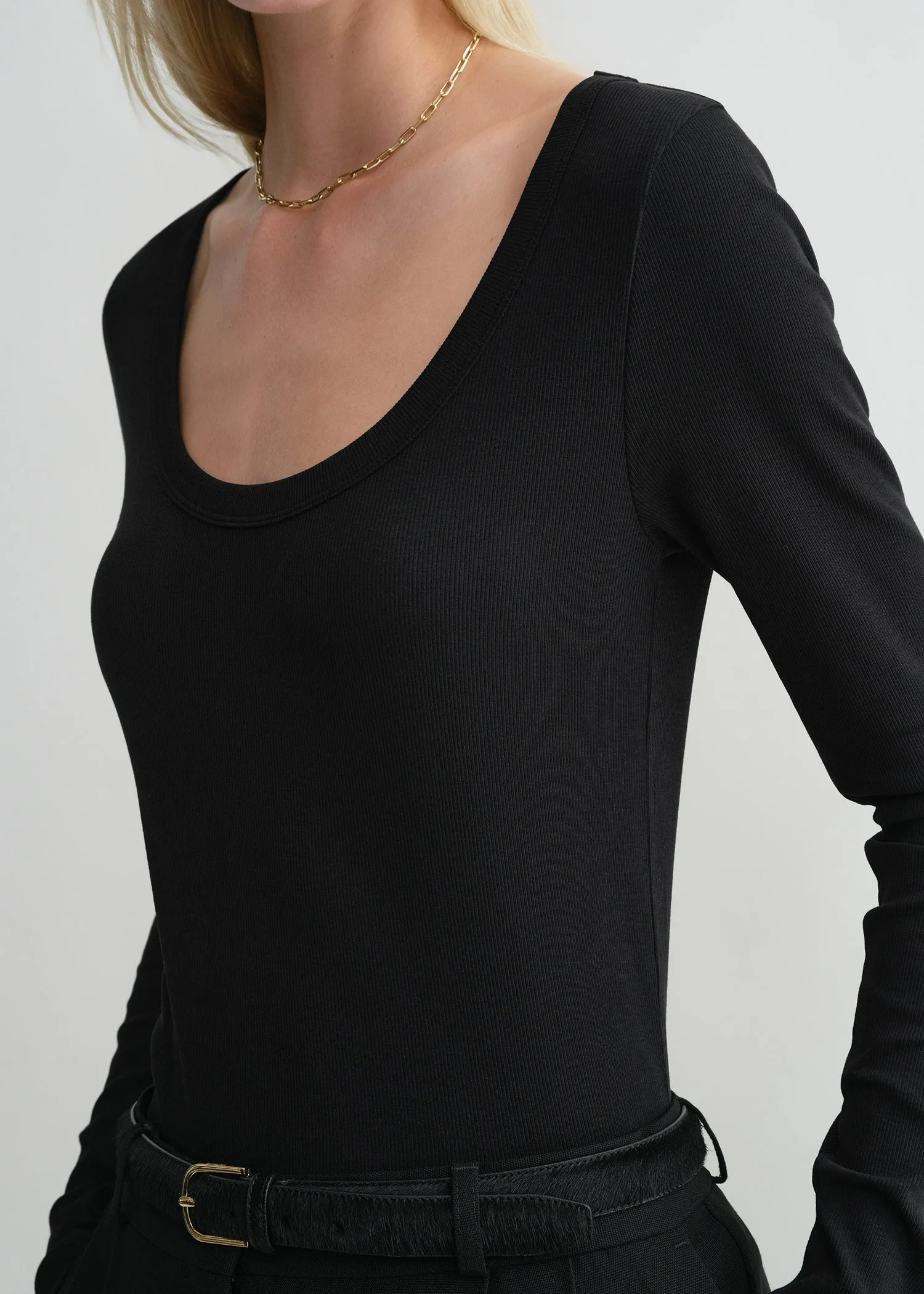 Classic rib top black