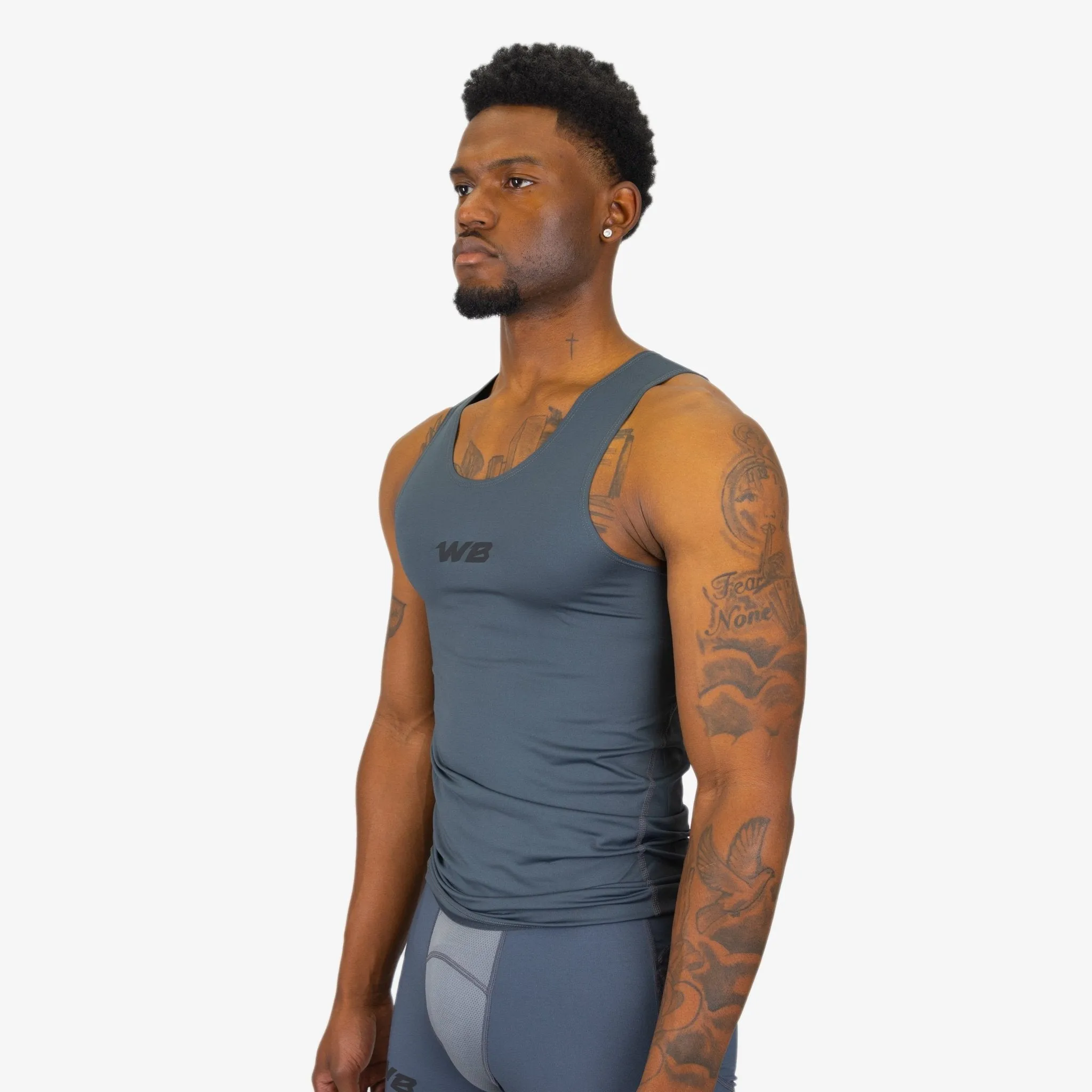 COMPRESSION TANK TOP (GREY)