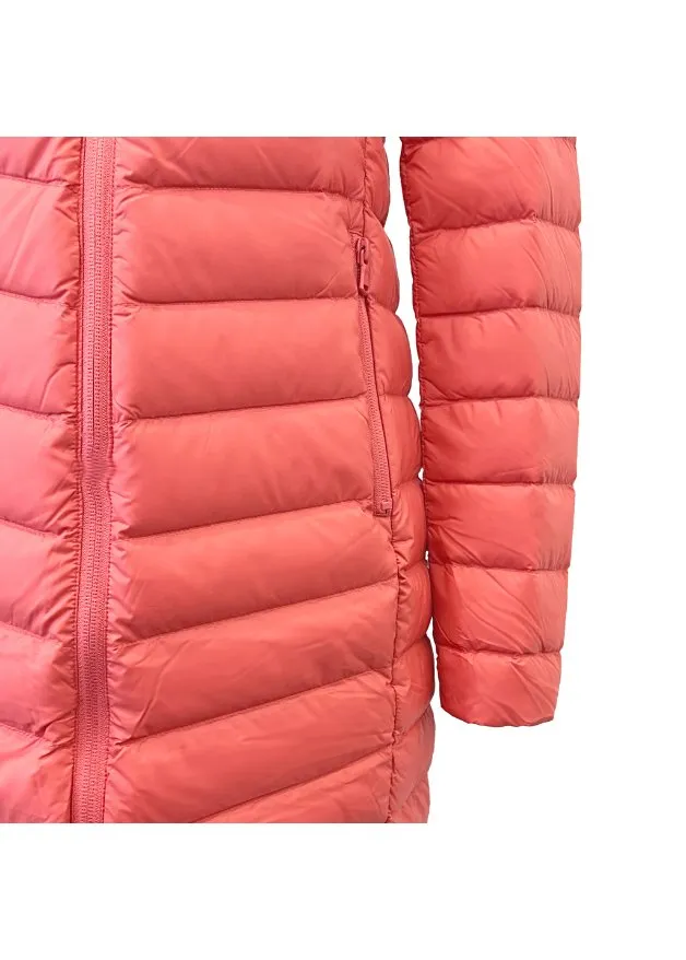 Coral Duck Down Puffer Coat