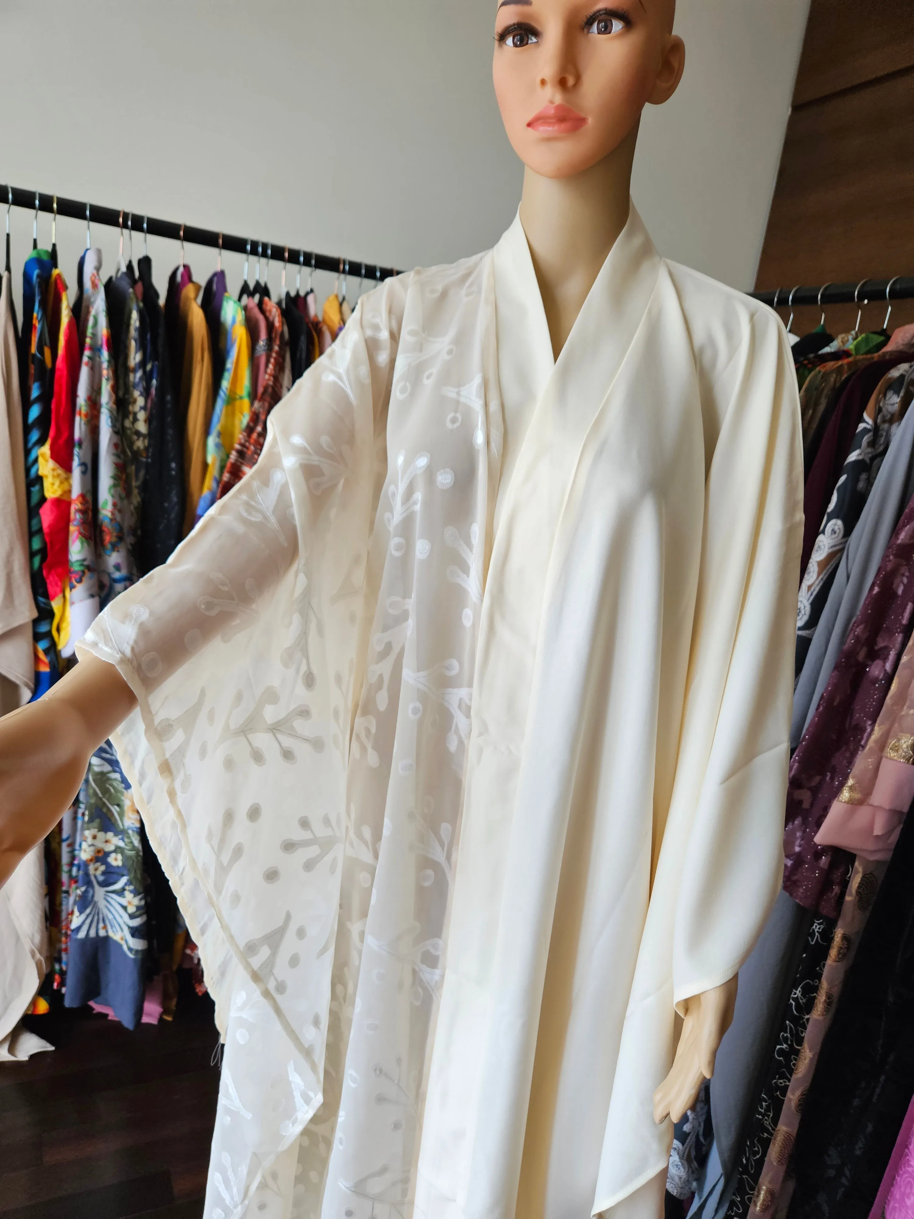 Cream Kaftan Kimono