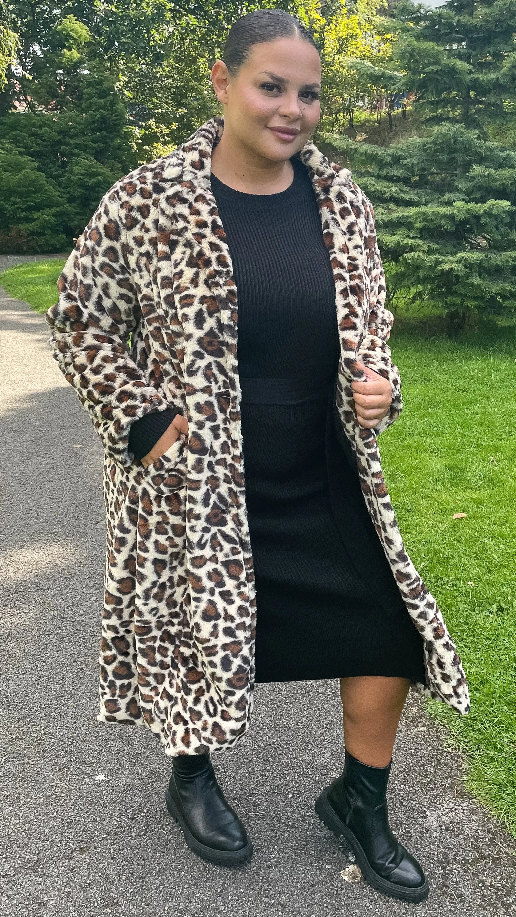 CurveWow Leopard Print Coat