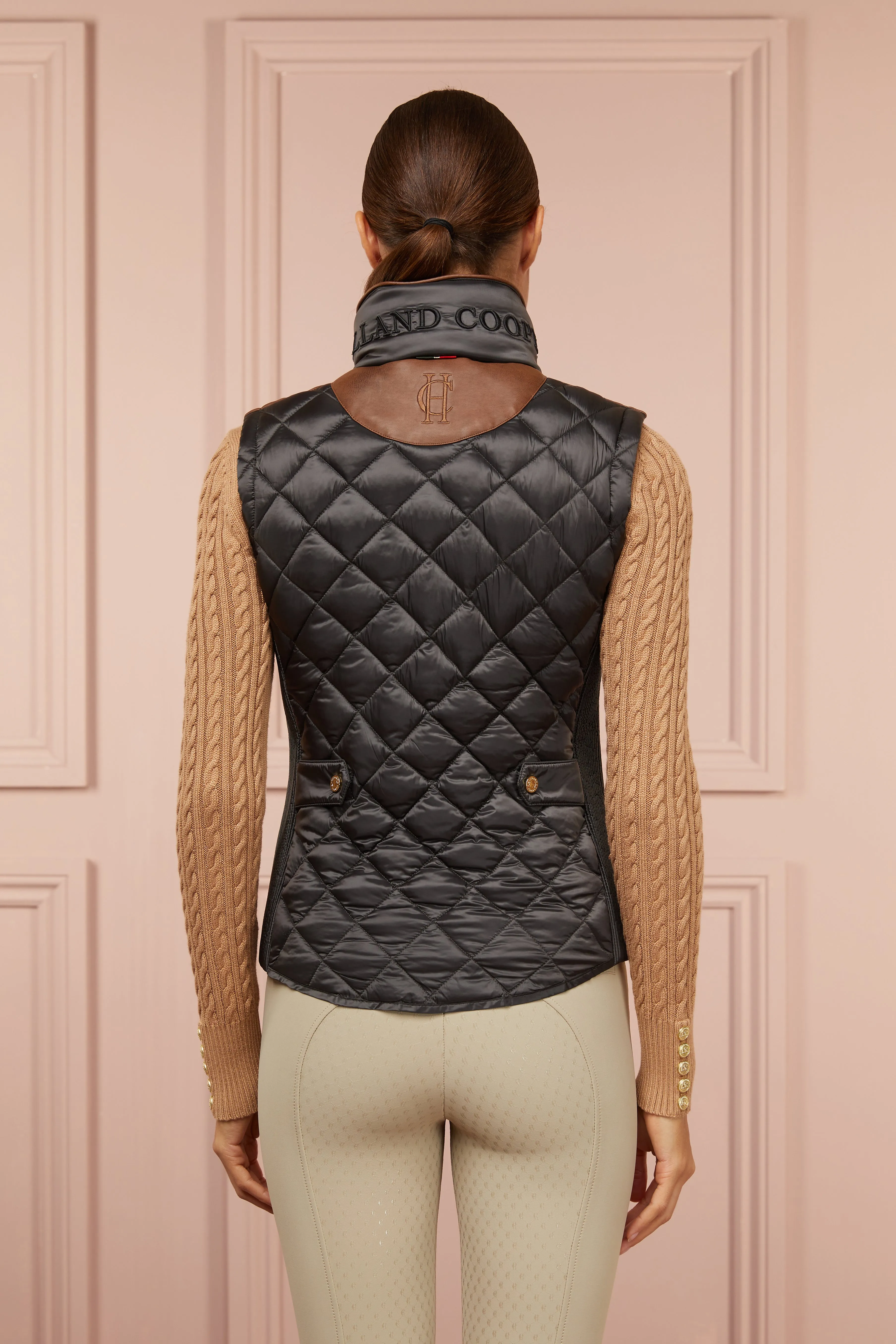 Diamond Quilt Classic Gilet (Khaki)