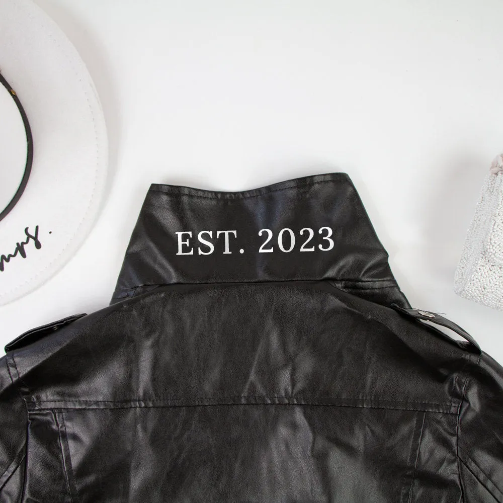 (Faux Leather) Custom Future Mrs Leather Jacket