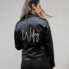 (Faux Leather) Wifey Leather Jackets