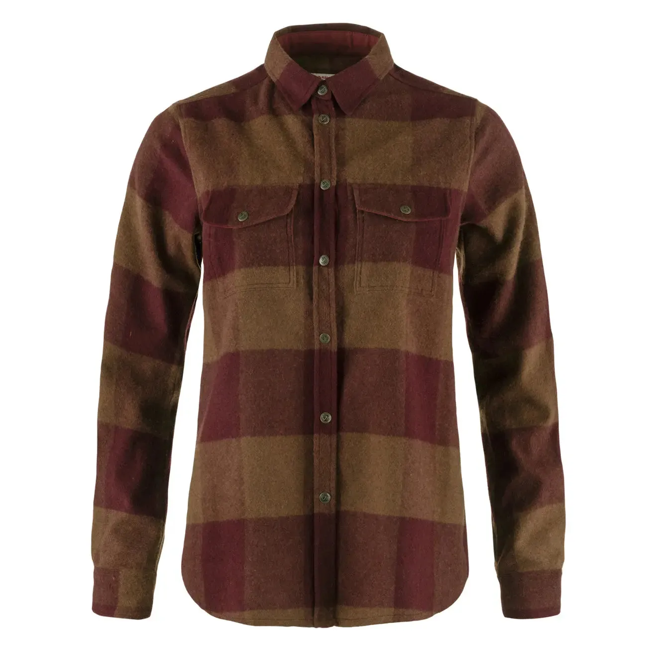 Fjallraven Womens Canada Shirt Autumn Leaf / Bordeaux Red