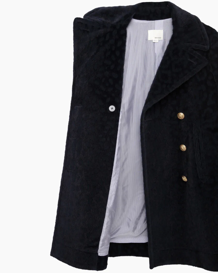 Flurry Leopard Peacoat