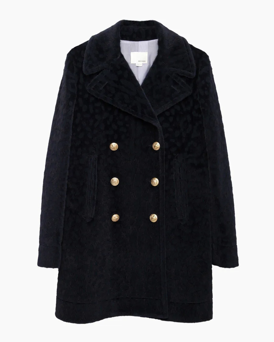 Flurry Leopard Peacoat