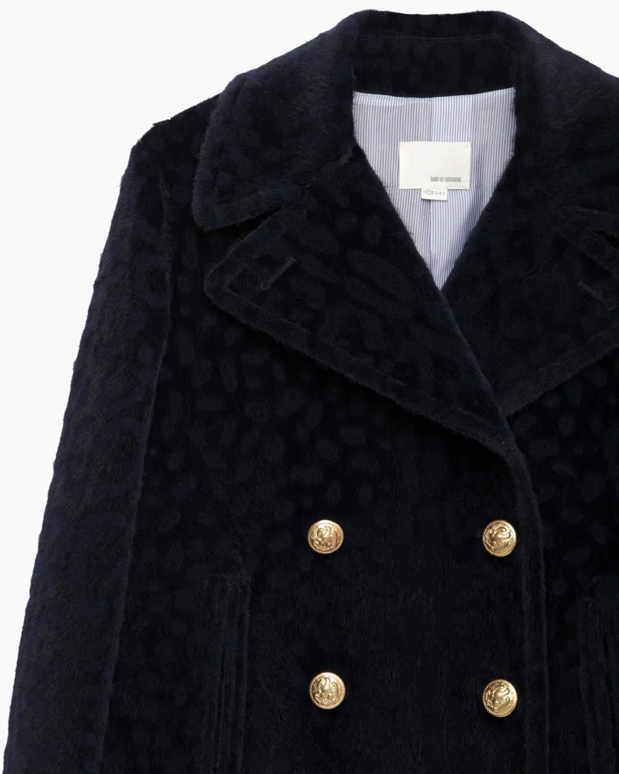 Flurry Leopard Peacoat