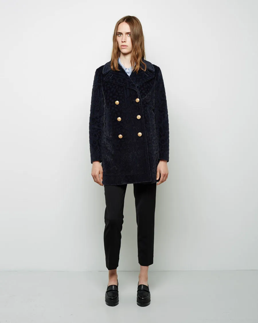 Flurry Leopard Peacoat