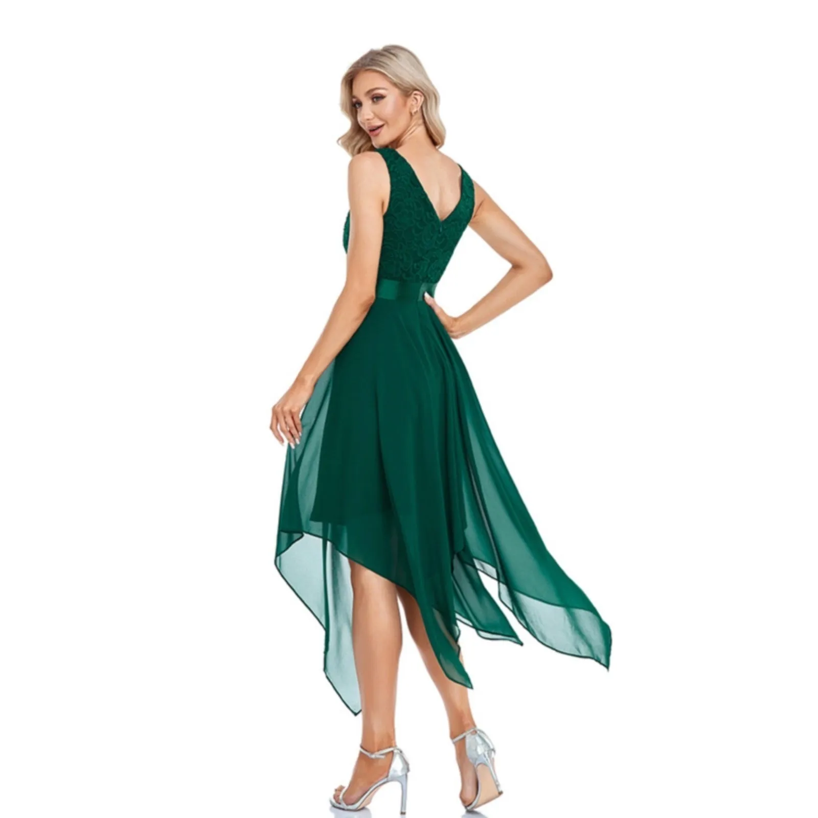 Funki Buys | Dresses | Women's Elegant Chiffon Party Dress