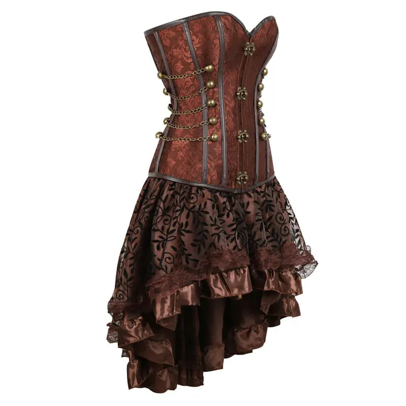 Funki Buys | Dresses | Women's Steampunk Corset Dress Set