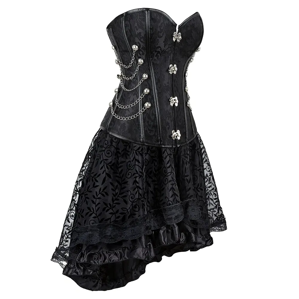 Funki Buys | Dresses | Women's Steampunk Corset Dress Set