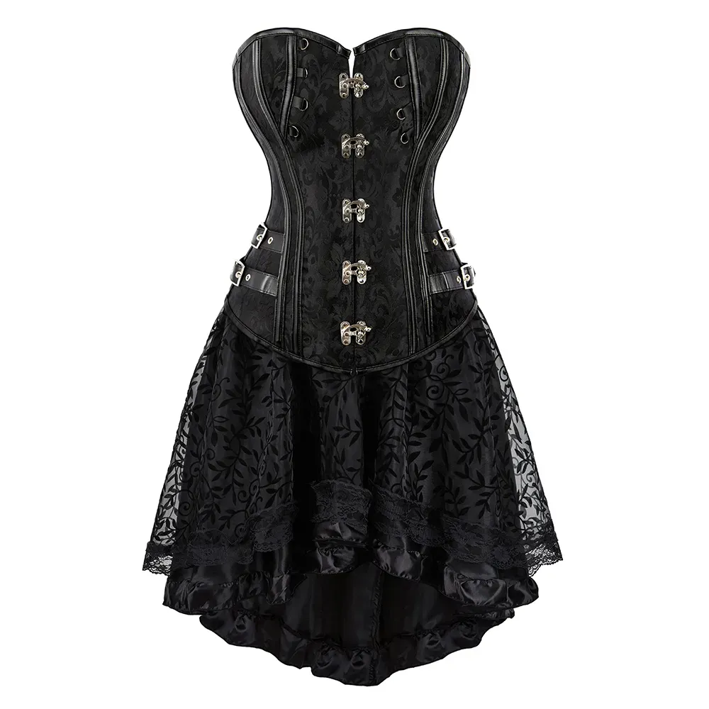 Funki Buys | Dresses | Women's Steampunk Corset Dress Set