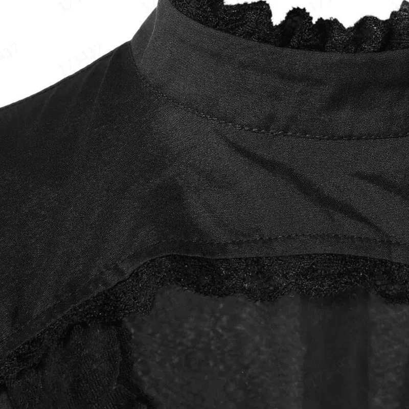 Funki Buys | Dresses | Women's Victorian Lace Up Goth Dress