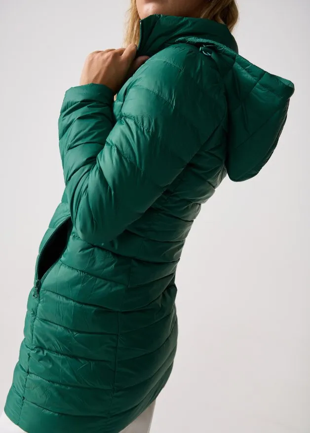 Game Day Green Duck Down Puffer Coat