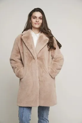 Geppe Midi Faux Fur Coat