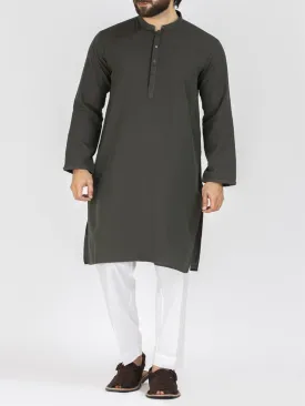 Green Blended Kurta - AL-K-809