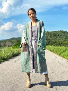 Green hemp coat