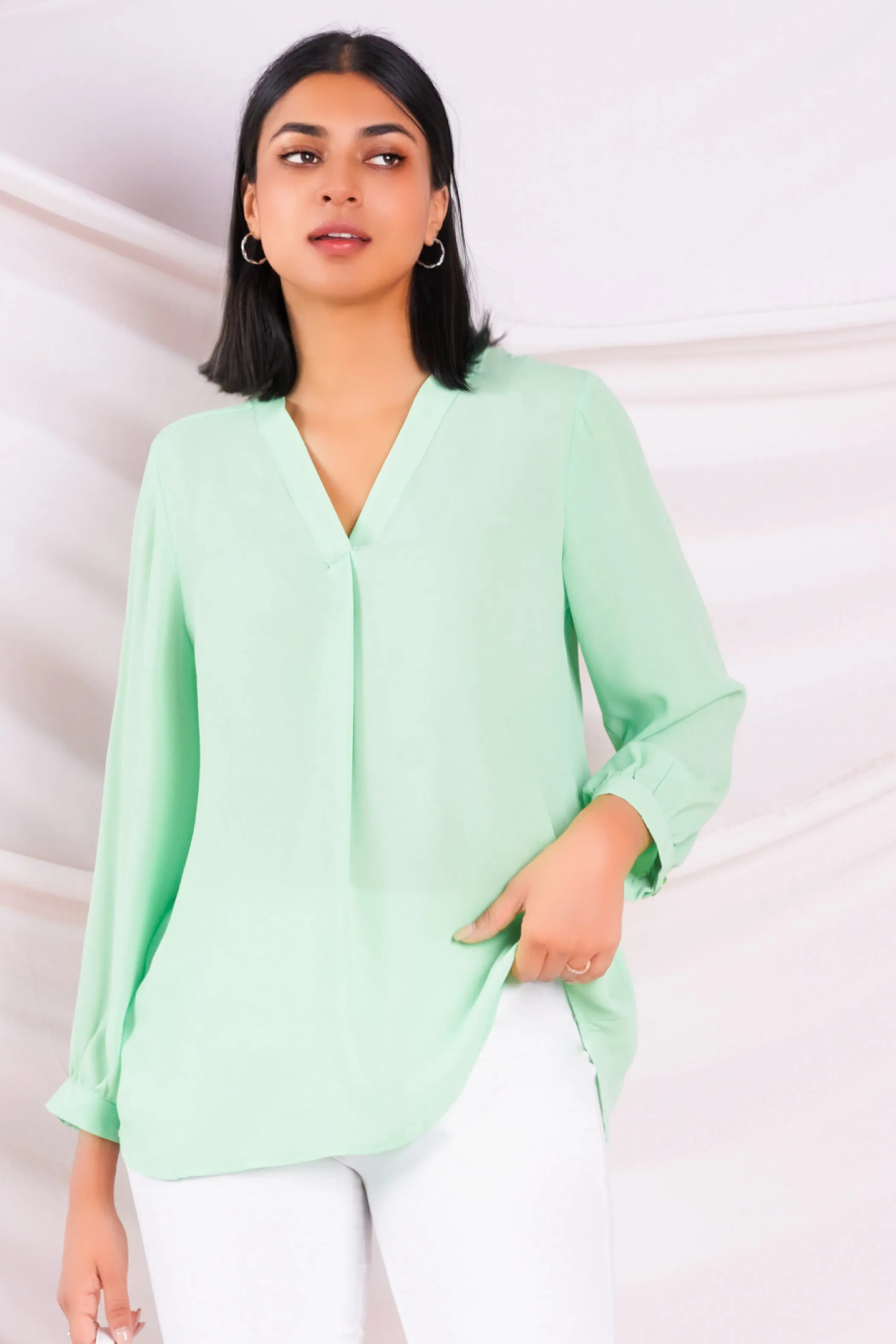 Green Relaxed Top