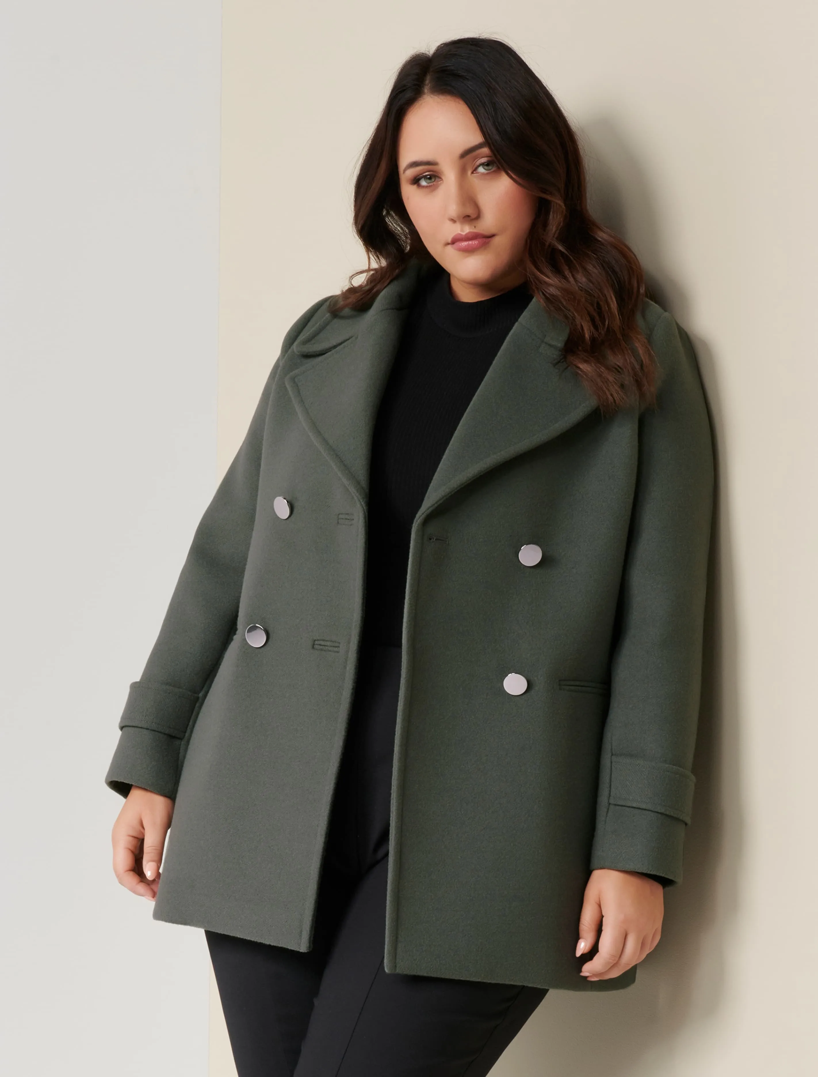 Hailey Curve Peacoat