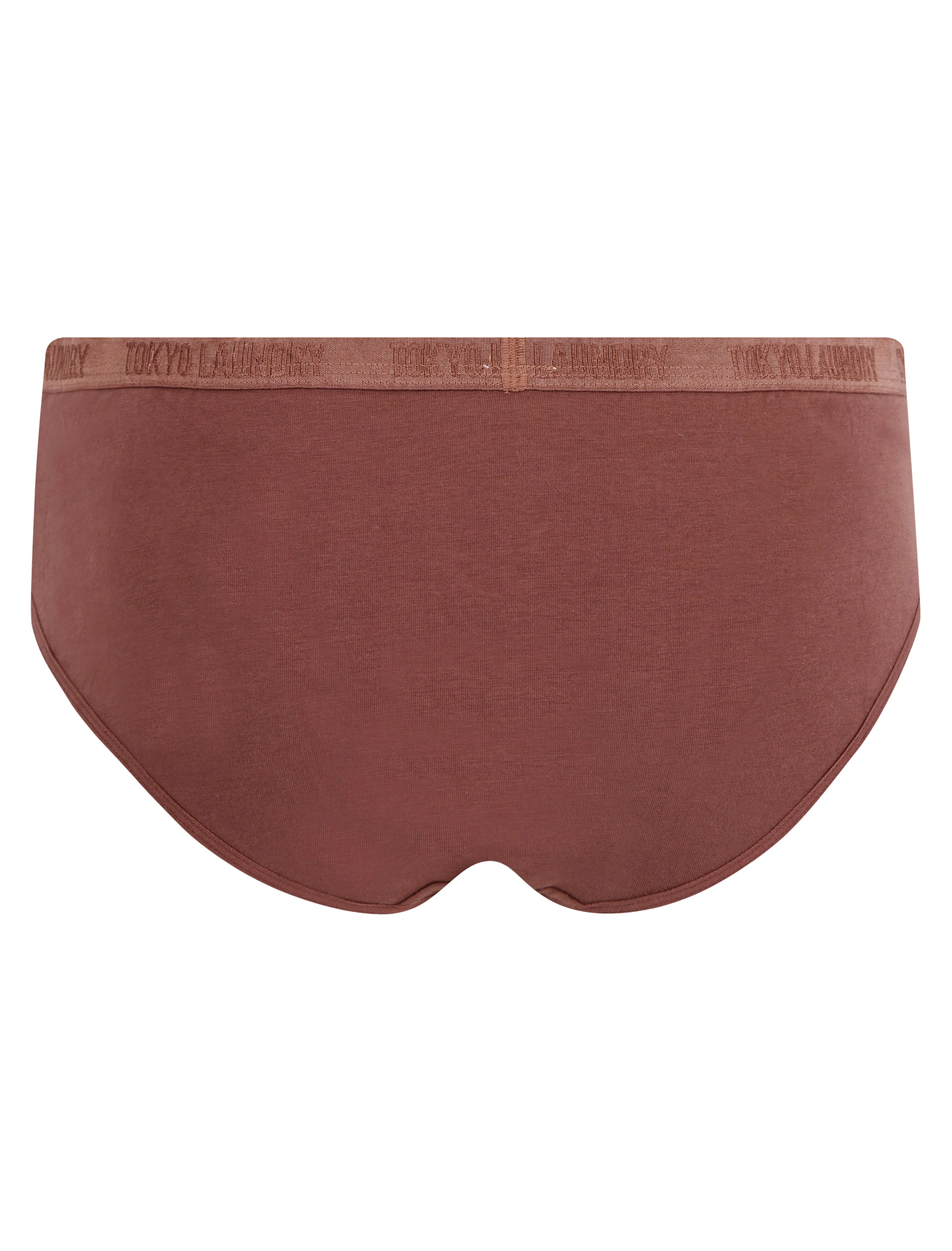 Hallie (5 Pack) Cotton Assorted Briefs in Peacoat / Marron / Pale Mauve / Niagara Mist / Mountain Spring - Tokyo Laundry