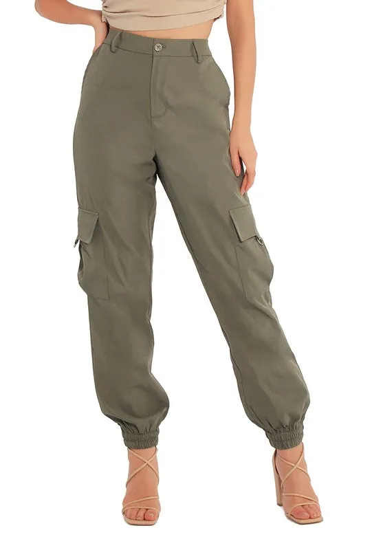 High Waist Cargo Pants