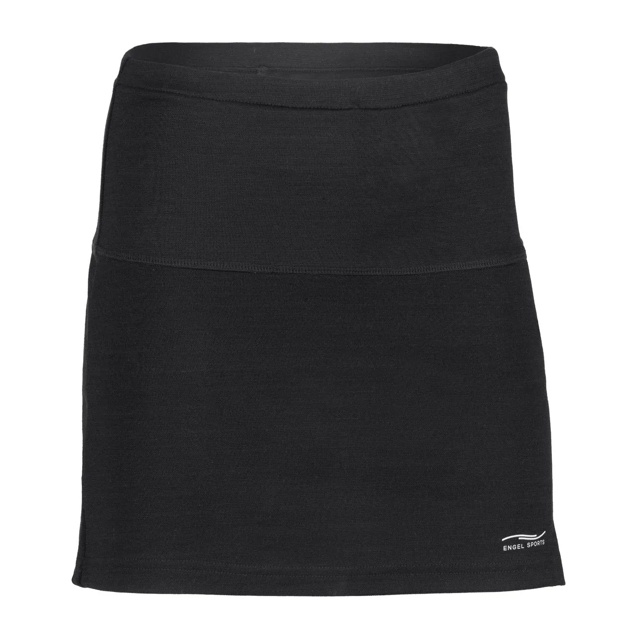 Hiking Skirt With Shorts - Organic Merino/Silk - Black (Women's S-L)