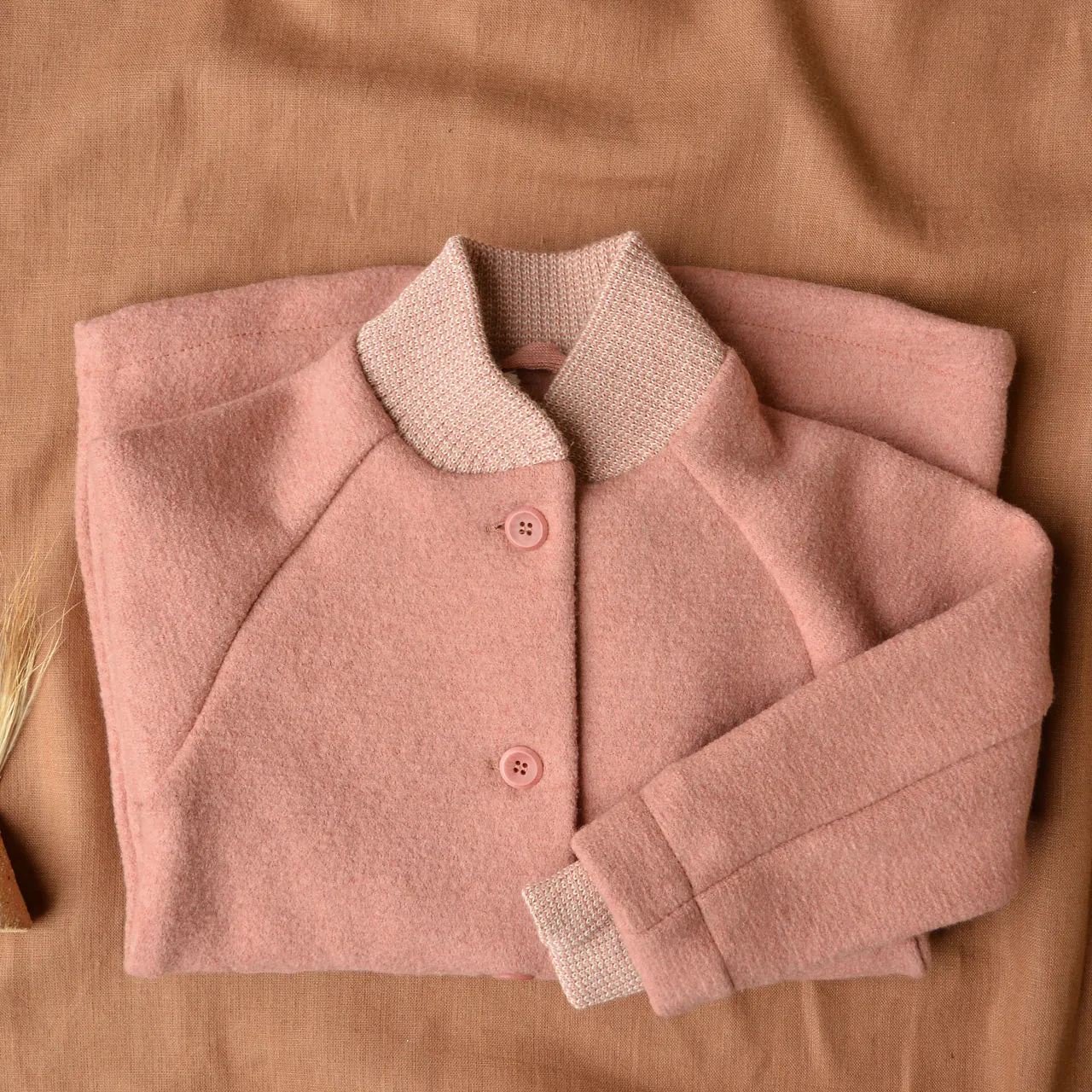 Kids Boiled Wool Long Coat (3-10y)