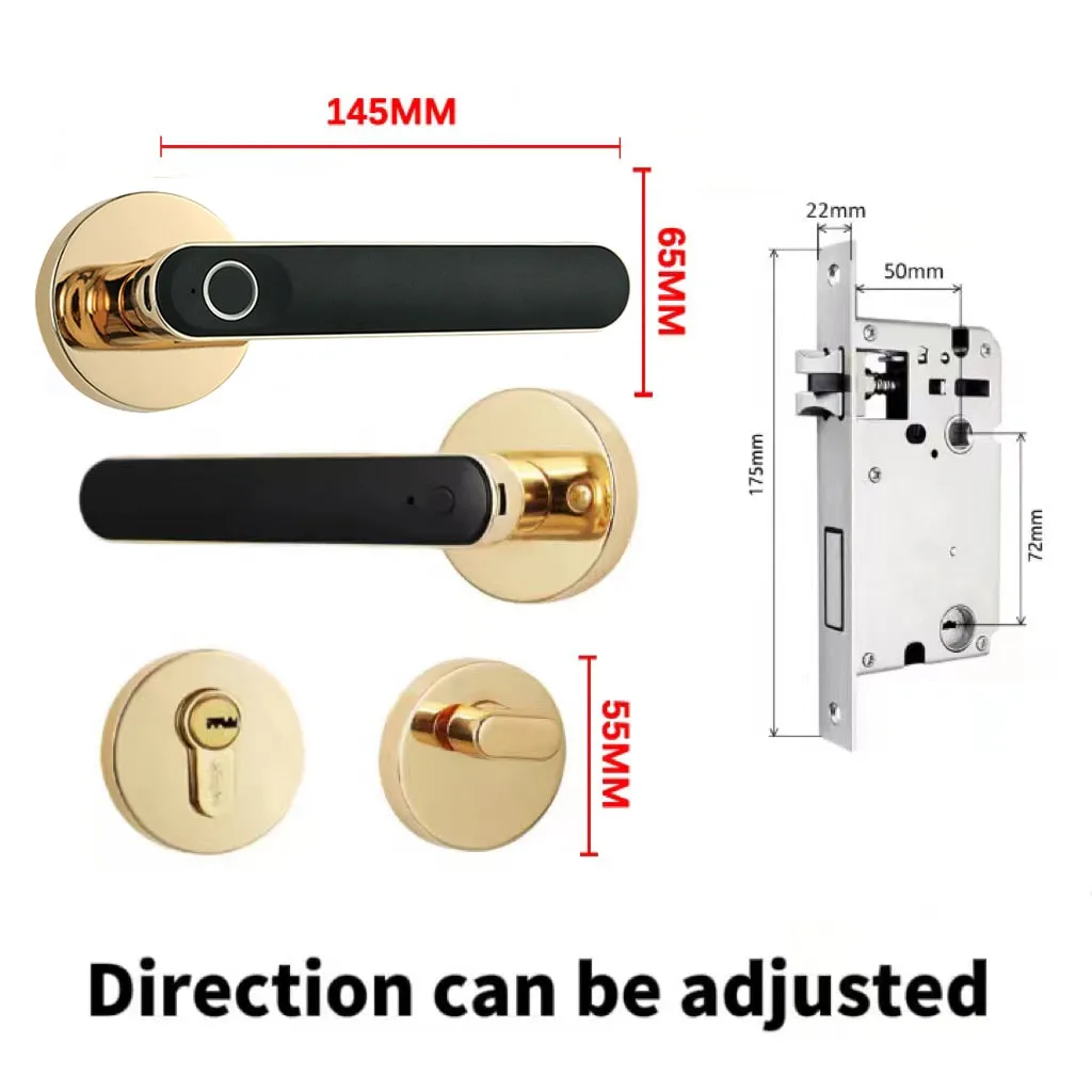 Kingku Smart Biometric Door Handle Lock