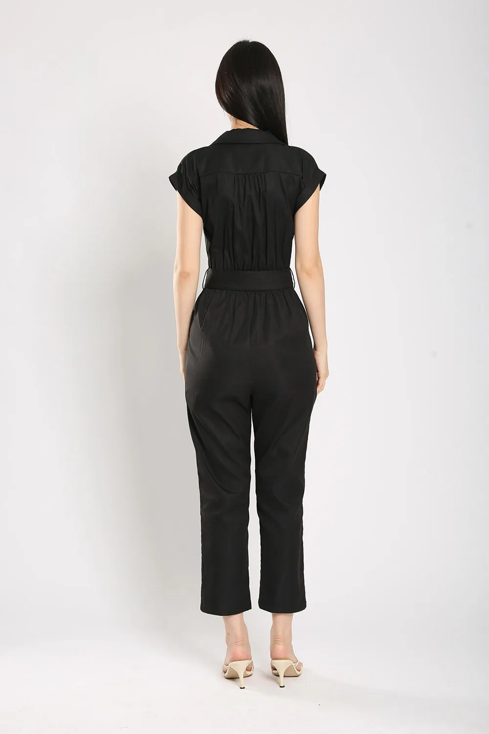 Kristela Tailored Jumpsuit in Black