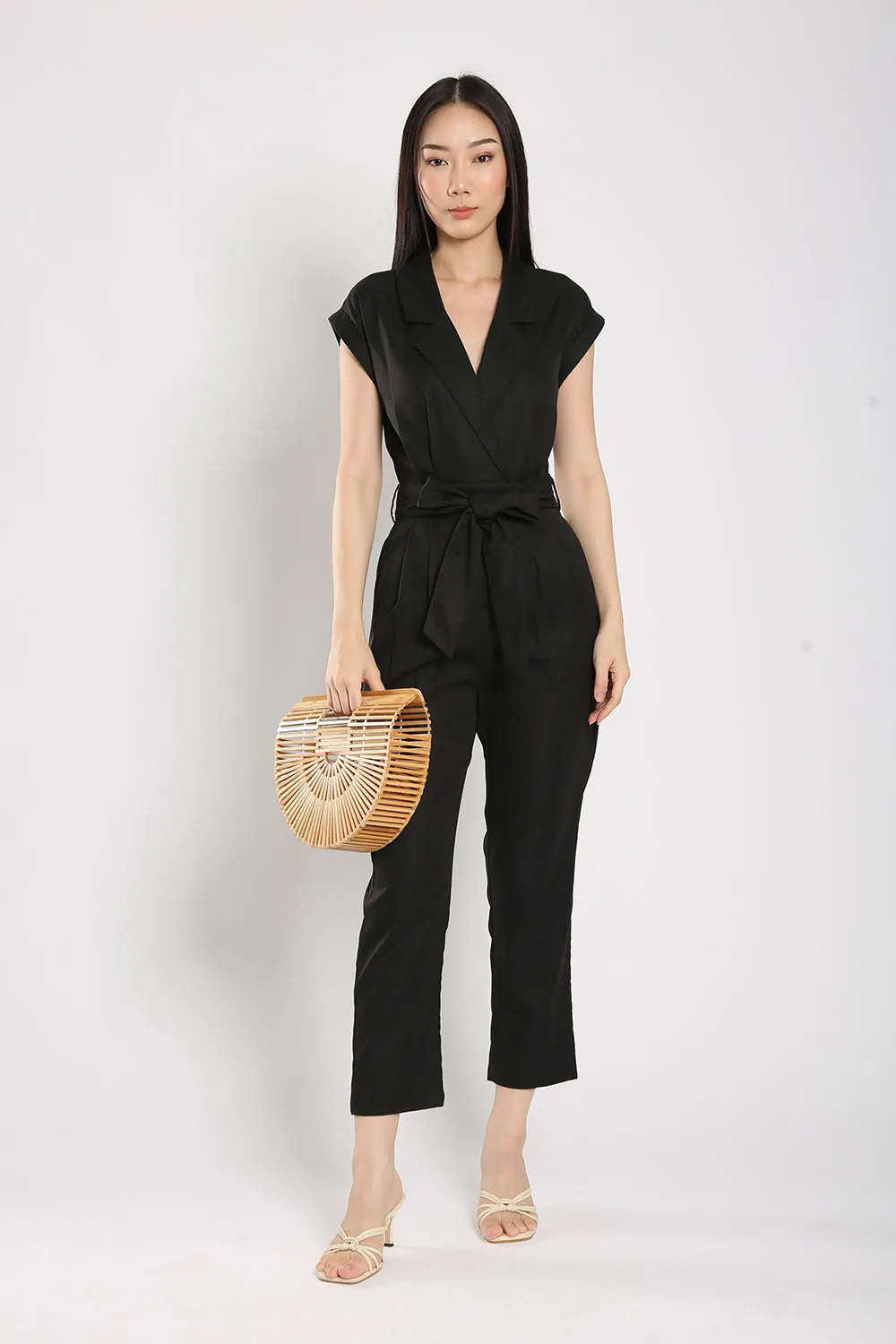 Kristela Tailored Jumpsuit in Black