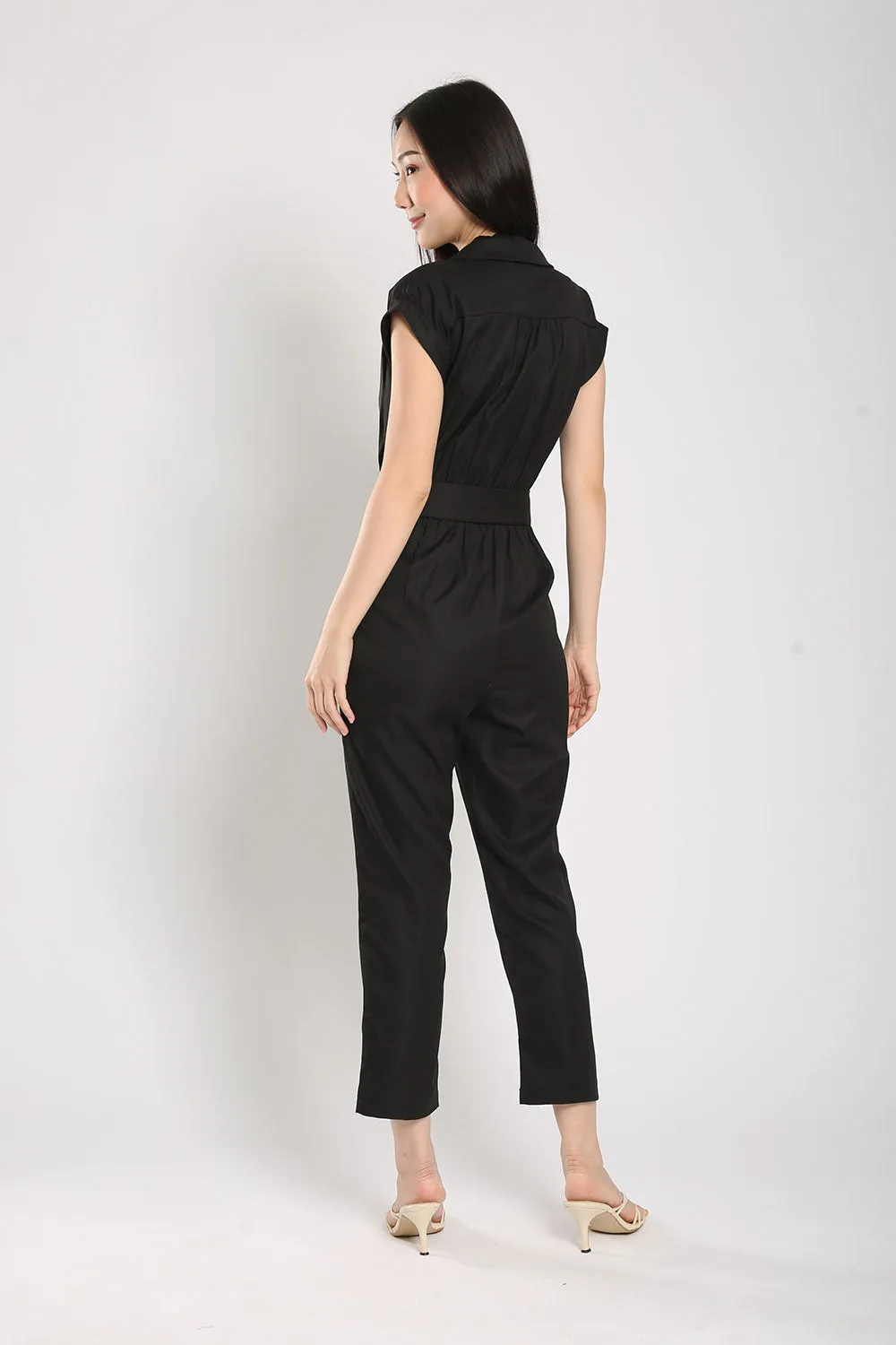 Kristela Tailored Jumpsuit in Black