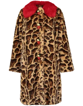 Leopard Faux Fur Coat