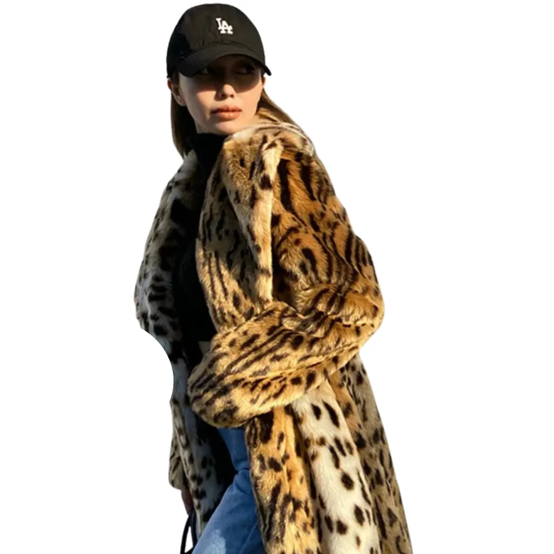 Leopard Faux Fur Coat