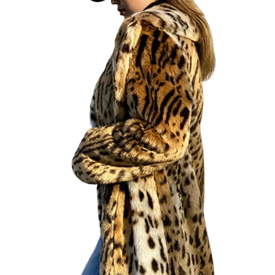 Leopard Faux Fur Coat