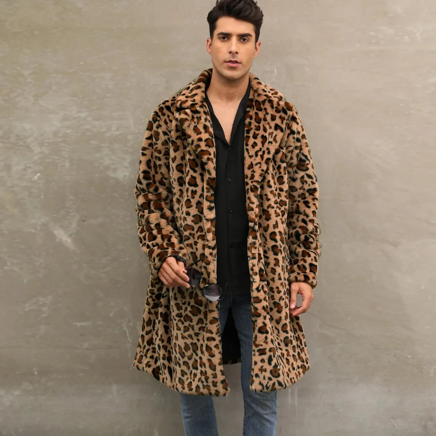 Leopard Faux Fur Winter Loose Coat