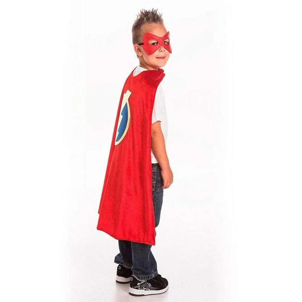 Little Adventures Red Hero Cape & Mask Set