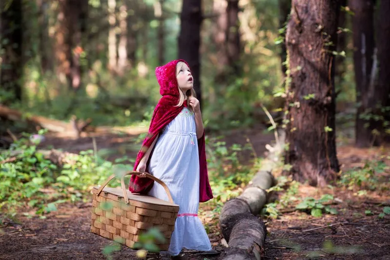 Little Red Riding Hood Velour Cape